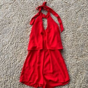 Red romper